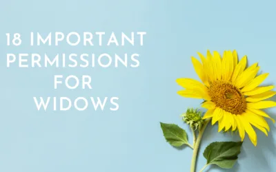18 Permissions for Widows